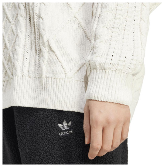 Adidas Γυναικεία πλεκτή μπλούζα Knitted Trefoil Sweater